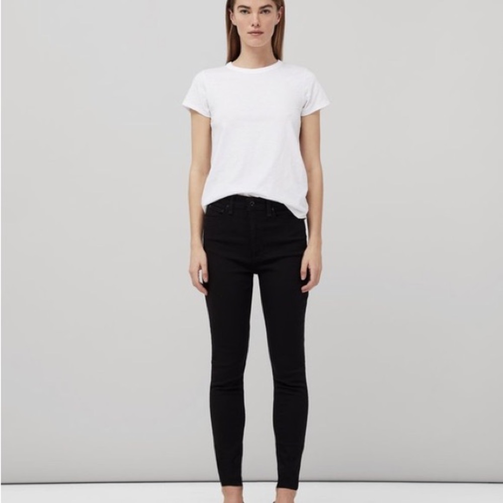 Rag and bone black skinny jeans legging size 26